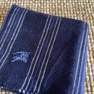 Burberrys’ Vintage scarve handkerchief Blue striped